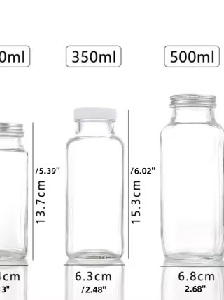 botellas de jugo de vidrio con tapa