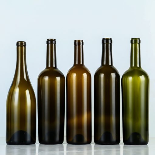 Garrafas de vinho por atacado, 500ml e 750ml, vidro verde escuro com rolha, personalizável - Imagem 2