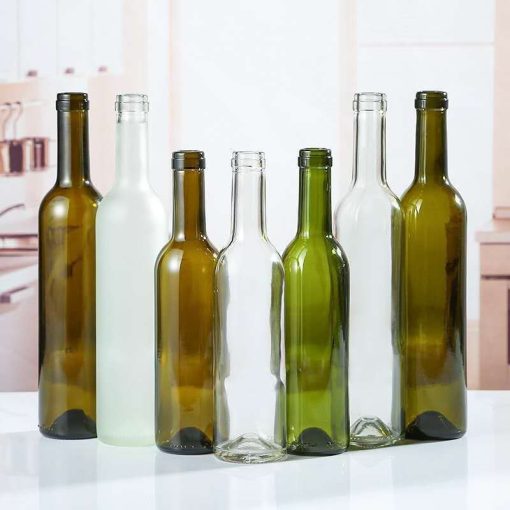 Garrafas de vinho por atacado, 500ml e 750ml, vidro verde escuro com rolha, personalizável - Imagem 3