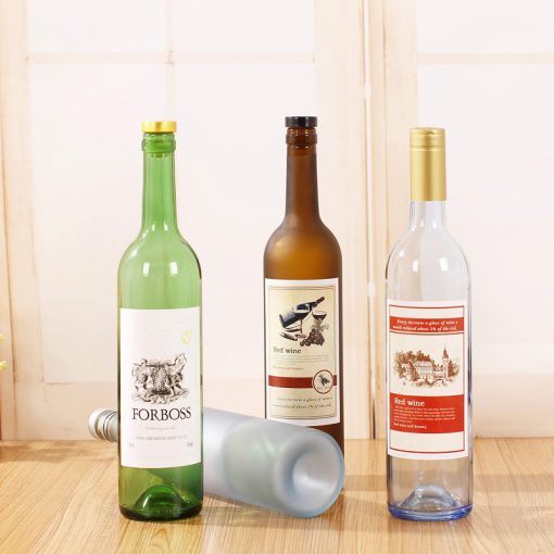 Garrafas de vinho por atacado, 500ml e 750ml, vidro verde escuro com rolha, personalizável - Imagem 4