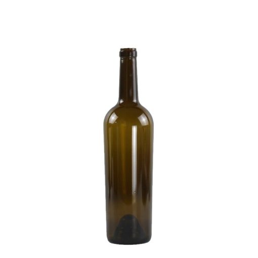 Garrafas de vinho no atacado, vidro verde escuro de 500ml e 750ml com cortiça, personalizáveis