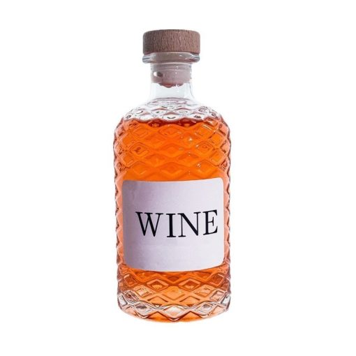 750 mL Clear Glass Round Liquor Bottle for Whisky BC190